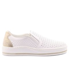 Фотография 1 женские летние туфли с перфорацией RIEKER M5950-80 white