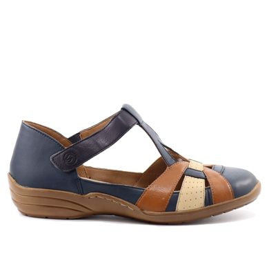 Фотографія 1 жіночі літні туфлі з перфорацією REMONTE (Rieker) R7601-14 blue