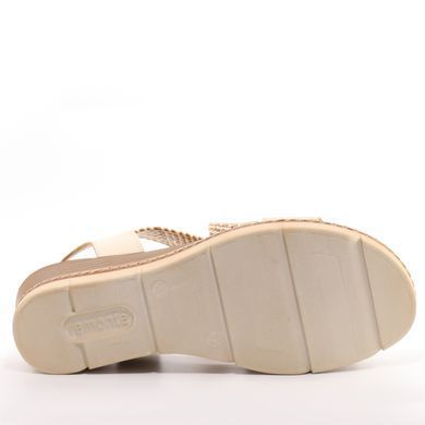 Фотографія 6 Жіночі босоніжки на танкетці REMONTE (by Rieker) D2L54-60 beige