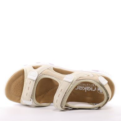 Фотография 5 Женские босоножки на низком ходу RIEKER 64074-61 beige