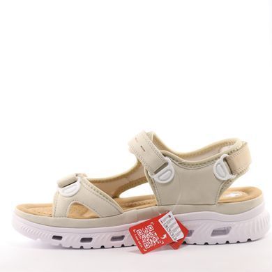 Фотография 3 Женские босоножки на низком ходу RIEKER 64074-61 beige