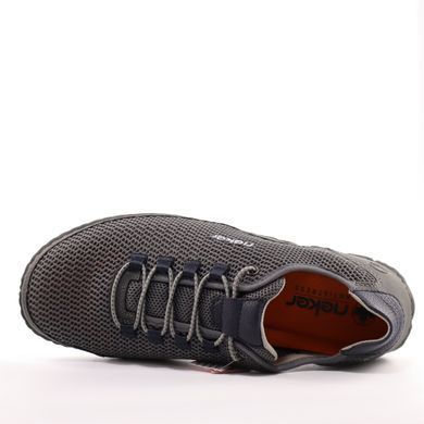Фотография 6 Мужские летние туфли с перфорацией RIEKER 07555-45 grey