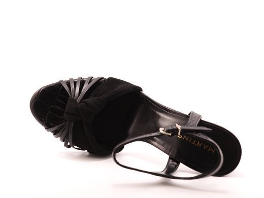 Фотография 5 Женские босоножки на высоком каблуке-шпильке MARTINELLI 1275-3997L black