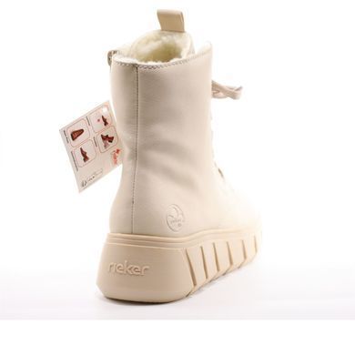 Фотография 5 Женские зимние ботинки RIEKER Y3501-60 beige