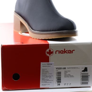 Фотография 7 Женские осенние ботинки RIEKER Y5251-00 black
