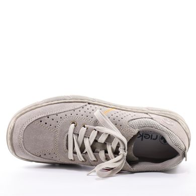 Фотографія 5 чоловічі літні туфлі з перфорацією RIEKER 04001-42 grey