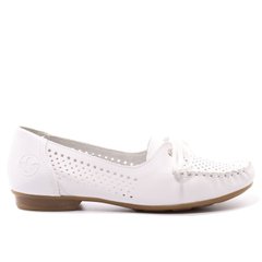 Фотография 1 женские летние туфли с перфорацией RIEKER 40080-80 white