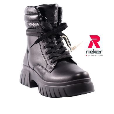 Фотография 2 Женские осенние ботинки RIEKER W1873-00 black