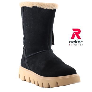 Фотографія 2 Зимові жіночі напівчоботи RIEKER W2072-00 black