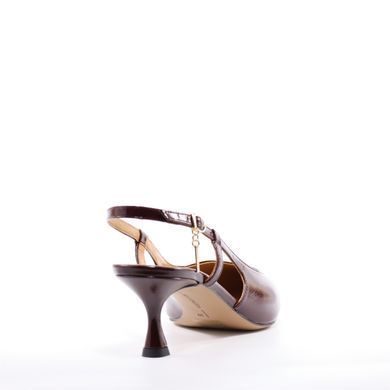 Фотография 4 Женские босоножки на среднем каблуке BRAVO MODA 0329 BORDO NAPLAK