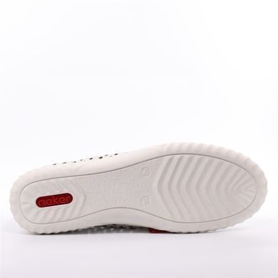 Фотографія 6 Жіночі літні туфлі з перфорацією RIEKER N0965-80 white