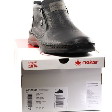 Фотографія 8 Зимові чоловічі черевики RIEKER 05357-00 black