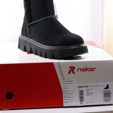Фотография 7 Зимние женские полусапоги RIEKER W2075-00 black