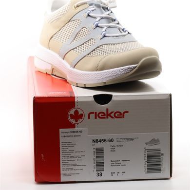 Фотографія 8 Кросівки жіночі RIEKER N8455-60 beige