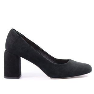 Фотографія 1 Жіночі туфлі на середньому підборі BRAVO MODA 1881 black zamsz