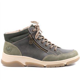 Фотографія 1 Жіночі осінні черевики RIEKER L5601-52 green