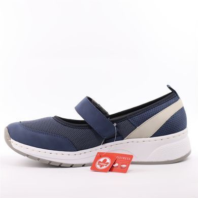 Фотография 3 Женские летние туфли с перфорацией RIEKER N6554-12 blue