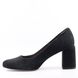 жіночі туфлі на середньому підборі BRAVO MODA 1881 black zamsz фото 3 mini