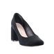 жіночі туфлі на середньому підборі BRAVO MODA 1881 black zamsz фото 2 mini