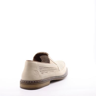 Фотография 4 Мужские летние туфли с перфорацией RIEKER 13459-60 beige