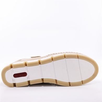Фотографія 6 Жіночі літні туфлі з перфорацією RIEKER 49958-61 beige