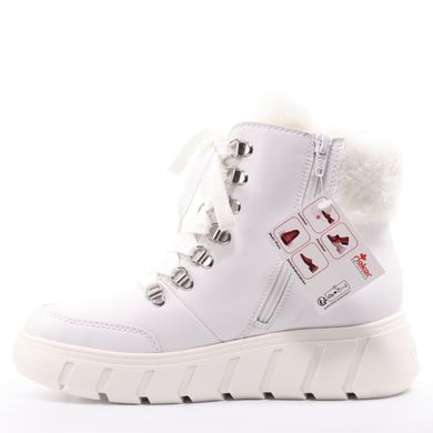 Фотография 3 женские зимние ботинки RIEKER Y3502-80 white