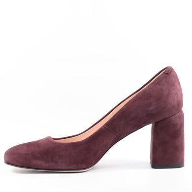 Фотография 3 Женские туфли на среднем каблуке BRAVO MODA 1881 bordo zamsz