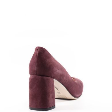 Фотография 4 Женские туфли на среднем каблуке BRAVO MODA 1881 bordo zamsz