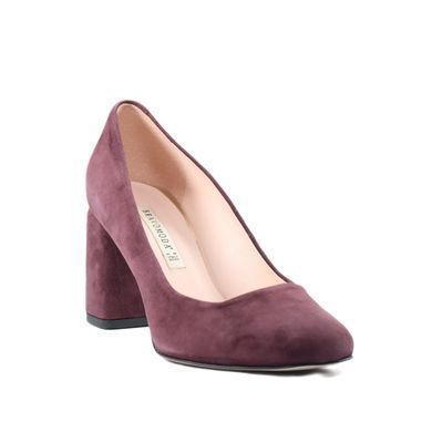 Фотография 2 Женские туфли на среднем каблуке BRAVO MODA 1881 bordo zamsz
