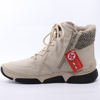 Фотография 3 Женские зимние ботинки RIEKER 45955-60 beige