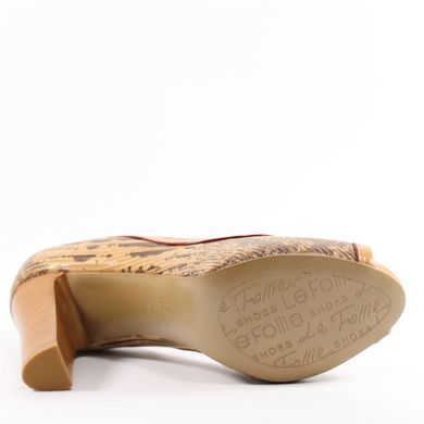 Фотография 6 женские туфли на каблуке с открытым носком LE FOLLIE 17-405041L