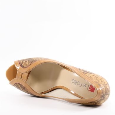Фотография 5 женские туфли на каблуке с открытым носком LE FOLLIE 17-405041L