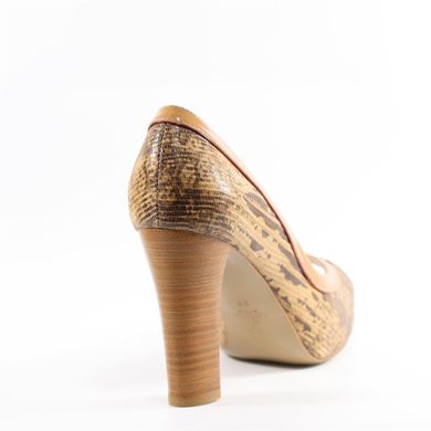 Фотография 4 женские туфли на каблуке с открытым носком LE FOLLIE 17-405041L