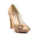 женские туфли на каблуке с открытым носком LE FOLLIE 17-405041L фото 2 mini