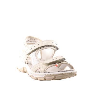 Фотографія 2 Жіночі босоніжки на низькому ходу RIEKER 68866-62 beige