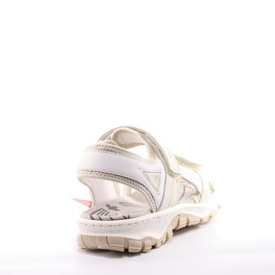 Фотографія 4 Жіночі босоніжки на низькому ходу RIEKER 68866-62 beige