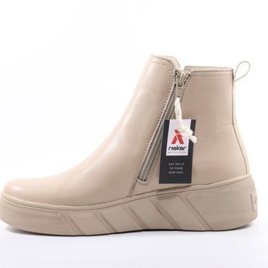 Фотография 4 Женские осенние ботинки RIEKER W0562-62 beige