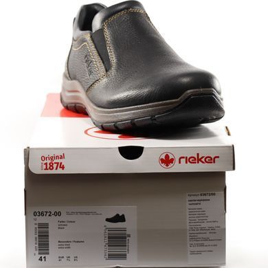 Фотографія 8 Чоловічі туфлі RIEKER 03672-00 black