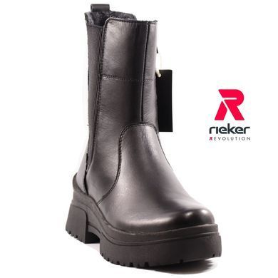 Фотографія 2 Напівчоботи осінні жіночі RIEKER W0380-01 black