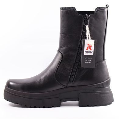 Фотографія 4 Напівчоботи осінні жіночі RIEKER W0380-01 black