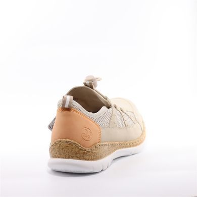 Фотография 4 Женские летние туфли с перфорацией RIEKER N42K2-62 beige