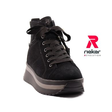 Фотографія 2 жіночі осінні черевики RIEKER W0960-00 black