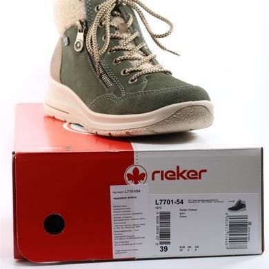 Фотография 7 Женские зимние ботинки RIEKER L7701-54 green