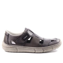Фотографія 1 чоловічі літні туфлі з перфорацією RIEKER 04050-40 grey