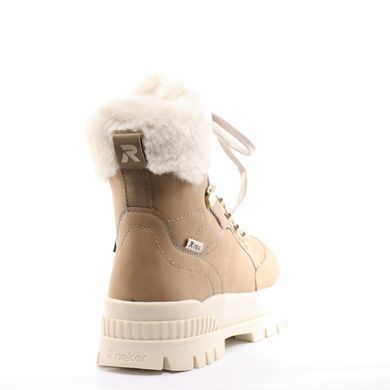 Фотография 5 Женские зимние ботинки RIEKER W2174-20 beige
