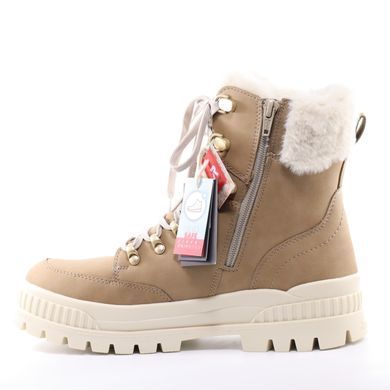 Фотография 4 Женские зимние ботинки RIEKER W2174-20 beige