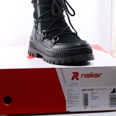 Фотографія 7 Зимові жіночі напівчоботи RIEKER W2175-00 black