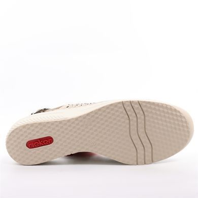 Фотографія 6 Жіночі літні туфлі з перфорацією RIEKER 48763-60 beige