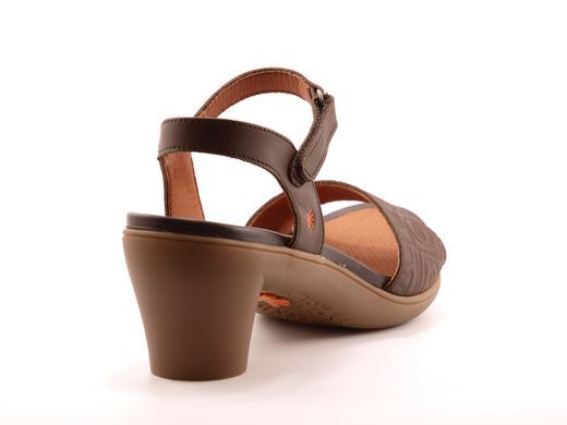 Фотография 5 Женские босоножки на среднем каблуке ART 1471 brown