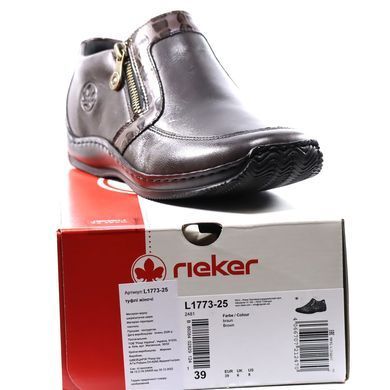 Фотографія 8 Жіночі туфлі RIEKER L1773-25 brown